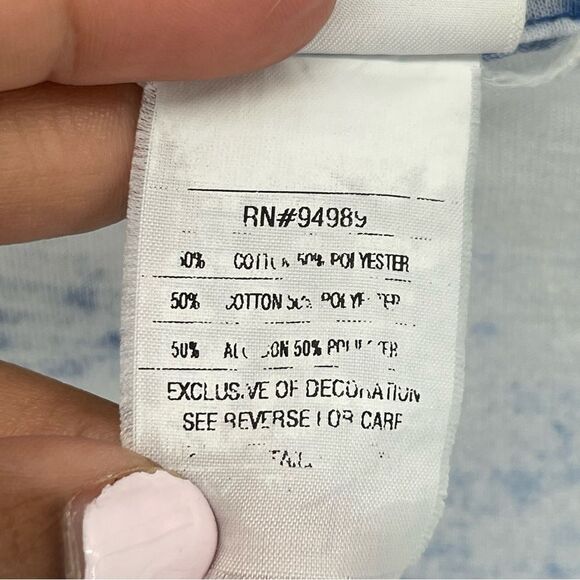 5th & Ocean Women’s Chicago Cubs Baseball Burnout V-Neck Short Sleeve Tee Small - Picture 8 of 12